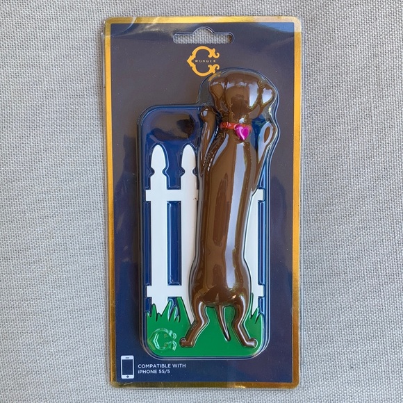 C. Wonder Accessories - NWT 3D silicone Dachshund iPhone 5S/5 case